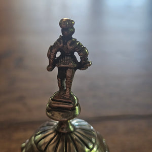 Ringing Hand Bell by Elly Isaac Miller in English Sterling Silver Antique Victorian 1881