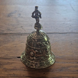 Ringing Hand Bell by Elly Isaac Miller in English Sterling Silver Antique Victorian 1881
