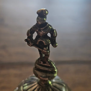 Ringing Hand Bell by Elly Isaac Miller in English Sterling Silver Antique Victorian 1881
