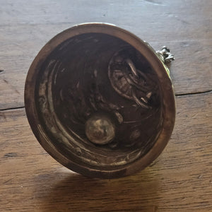 Ringing Hand Bell by Elly Isaac Miller in English Sterling Silver Antique Victorian 1881