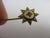 Star Stick Pin Brooch 9k Gold Seed Pearl and Garnet Antique Victorian 1876