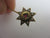 Star Stick Pin Brooch 9k Gold Seed Pearl and Garnet Antique Victorian 1876