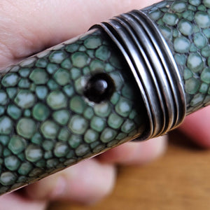 Shagreen with Silver Fittings Case Brass and Steel Geometry Set Antique Georgian c1790