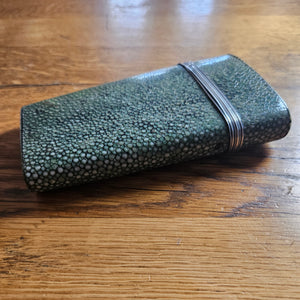 Shagreen with Silver Fittings Case Brass and Steel Geometry Set Antique Georgian c1790