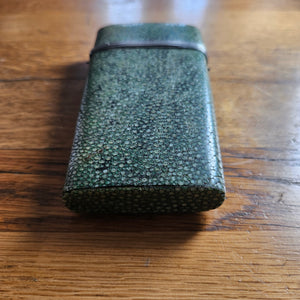 Shagreen with Silver Fittings Case Brass and Steel Geometry Set Antique Georgian c1790