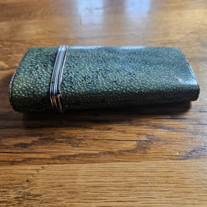 Shagreen with Silver Fittings Case Brass and Steel Geometry Set Antique Georgian c1790