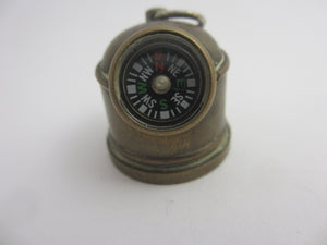 Ships Binnacle Compass Pendant Fob or Charm Copper and Brass Antique Victorian c1890