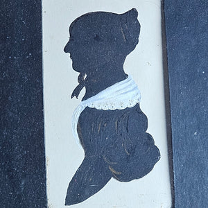 19th Century Silhouette of a Lady Portrait Picture Antique Georgian