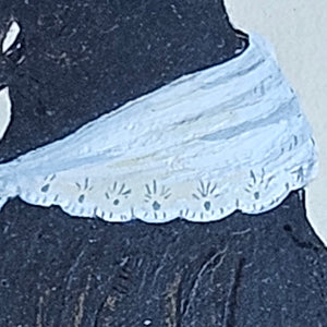 19th Century Silhouette of a Lady Portrait Picture Antique Georgian