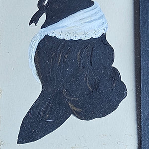 19th Century Silhouette of a Lady Portrait Picture Antique Georgian