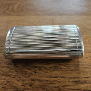 English Sterling Silver Snuff Box by John Reilly Antique Georgian 1811