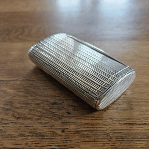 English Sterling Silver Snuff Box by John Reilly Antique Georgian 1811