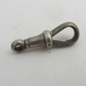 Secure Sterling Silver Dog Clip Clasp Finding Antique Victorian c1890