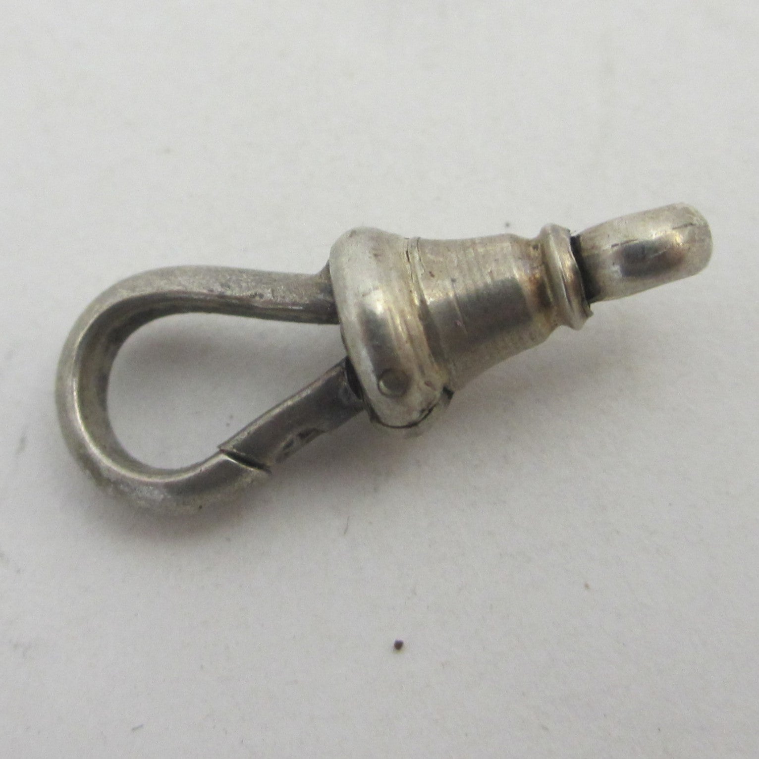 Secure Sterling Silver Dog Clip Clasp Finding Antique Victorian c1890
