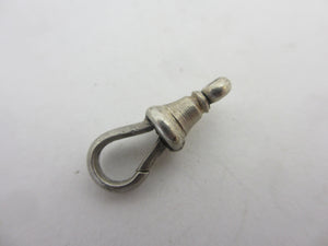 Secure Sterling Silver Dog Clip Clasp Finding Antique Victorian c1890