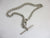Gradutating Sterling Silver Albert Watch Chain 40.8cm Antique Victorian