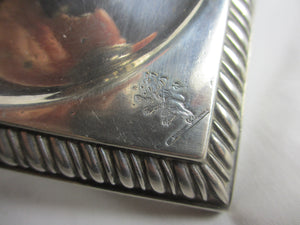 Solid Cast Sterling Silver Candlestick Antique Georgian Hallmarked London 1756 by Edward Wakelin