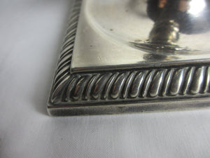Solid Cast Sterling Silver Candlestick Antique Georgian Hallmarked London 1756 by Edward Wakelin