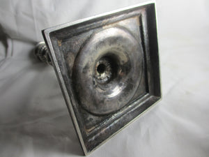 Solid Cast Sterling Silver Candlestick Antique Georgian Hallmarked London 1756 by Edward Wakelin