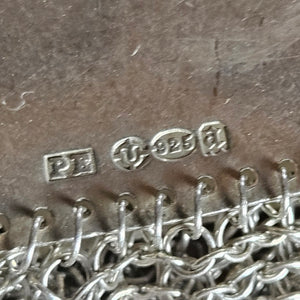 Sterling Silver Ladies Evening Purse Handbag Antique Edwardian 1916 - No Holes