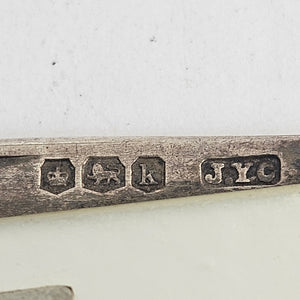 Mother of Pearl and Sterling Silver Fruit Knife Antique Georgian 1825