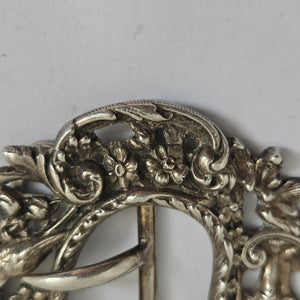 English Chester Assay Sterling Silver Nurses Belt Buckle Antique Edwardian 1901 by Robert Pringle & Sons