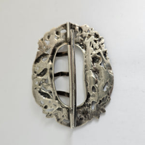 English Chester Assay Sterling Silver Nurses Belt Buckle Antique Edwardian 1901 by Robert Pringle & Sons