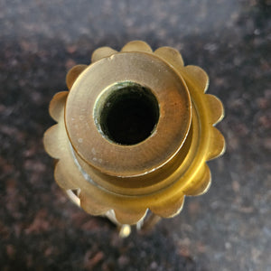 Brass French Sword Handle Candlestick Antique Victorian