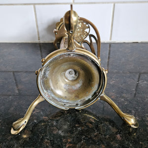 Brass French Sword Handle Candlestick Antique Victorian