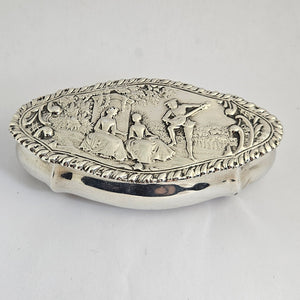 English Sterling Silver Vanity Box by Henry Matthews Antique Victorian 1899