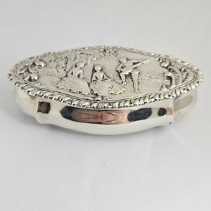 English Sterling Silver Vanity Box by Henry Matthews Antique Victorian 1899