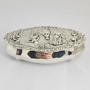 English Sterling Silver Vanity Box by Henry Matthews Antique Victorian 1899