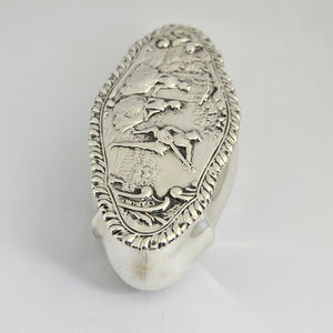 English Sterling Silver Vanity Box by Henry Matthews Antique Victorian 1899