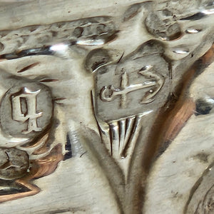 English Sterling Silver Vanity Box by Nathan & Hayes Antique Edwardian 1915