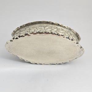 English Sterling Silver Vanity Box by Nathan & Hayes Antique Edwardian 1915