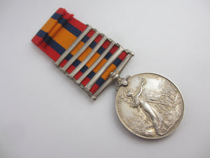 Second Boer War Queen's South Africa Medal to TPR. R. Rofe. Sterling Silver Antique Victorian with Dress Medal