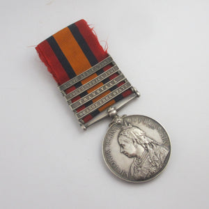 Second Boer War Queen's South Africa Medal to TPR. F.J. Jooste Sterling Silver Antique Victorian