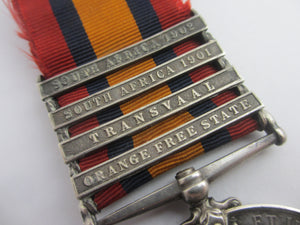 Second Boer War Queen's South Africa Medal to TPR. F.J. Jooste Sterling Silver Antique Victorian