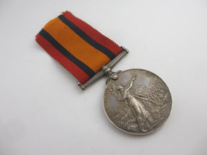 Second Boer War Queen's South Africa Medal J.E. Pullyblank Sterling Silver Antique Victorian