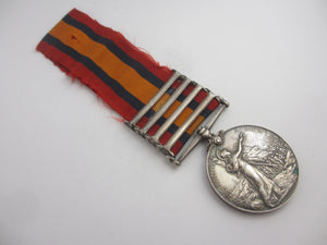 Second Boer War Queen's South Africa Medal to TPR. F.J. Jooste Sterling Silver Antique Victorian