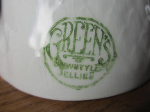 Greens Newstyle Jellies Ceramic Pottery Hen Jelly Mould Antique Edwardian