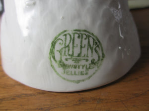 Greens Newstyle Jellies Ceramic Pottery Hen Jelly Mould Antique Edwardian