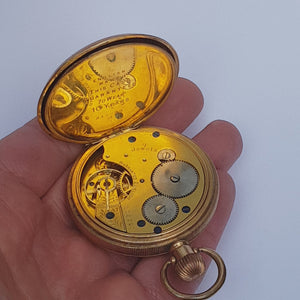 9k Gold Filled Dennison Star Cased English Lever Pocket Watch Antique Circa 1920
