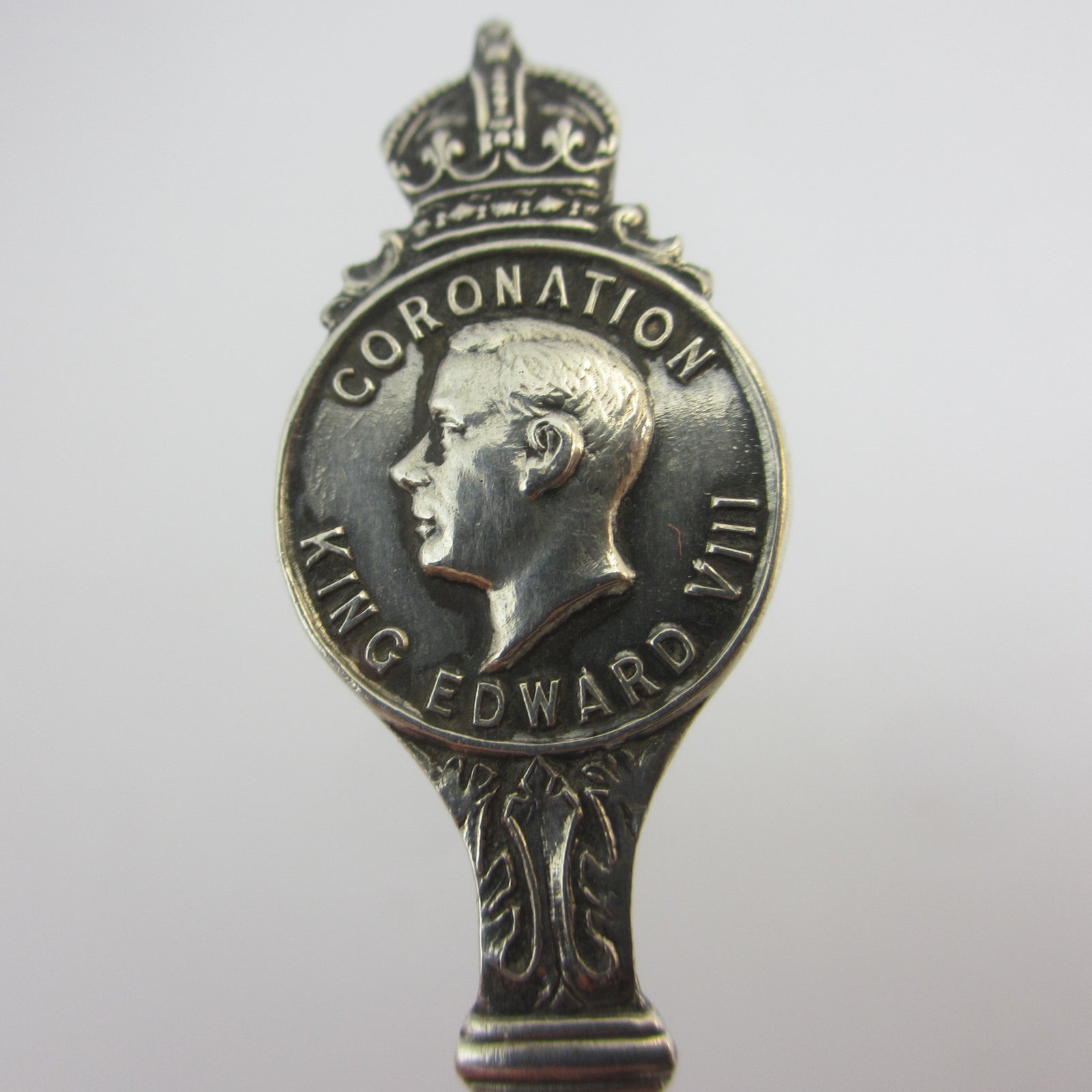 King Edward VIII 1936 Coronation Tea Spoon Souvenir Sterling Silver Vintage
