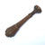 Bronze Skinned Ornate Fluted Handle Desk Seal Letter 'A' Intaglio Wax Seal Stamp circa 1890