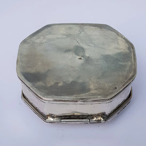 Islamic Silver Spice Myrrh Box With Latch Clasp And Lock Ring Antique circa 1910