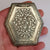 Egyptian Solid Silver Floral Repousse Geometric Powder Compact Vintage circa 1939