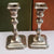 Sterling Silver Pair Of Good Ornate Candlesticks Antique Sheffield circa 1921