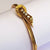 18k Gold Diamond Comet Tail Through Horse Shoe Bangle Antique Victorian circa 1880