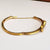 18k Gold Diamond Comet Tail Through Horse Shoe Bangle Antique Victorian circa 1880